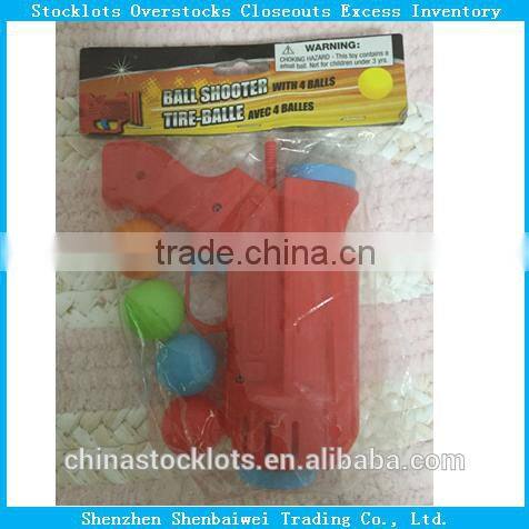 liquidation stock leftover lots yiwu stocklots toy ball shooter gun surplus inventory for sale