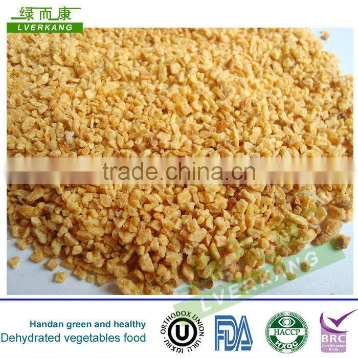 26-40mesh Dehydrated fried garlic granules spice from Tianjin or Qingdao port