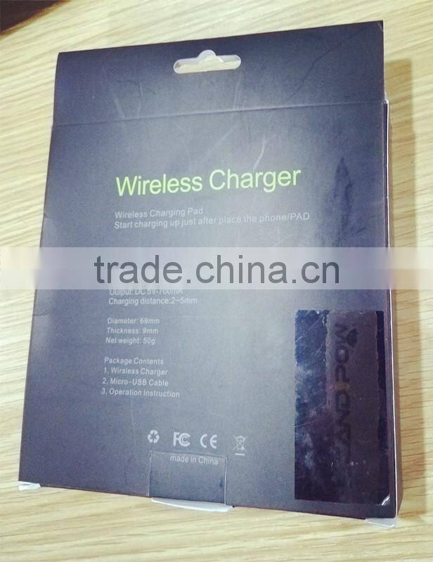2016 New Wireless Charging Plate Quality Universal Qi Wireless Charger for Samsung Galaxy S7 Magic Disk Stand Qi