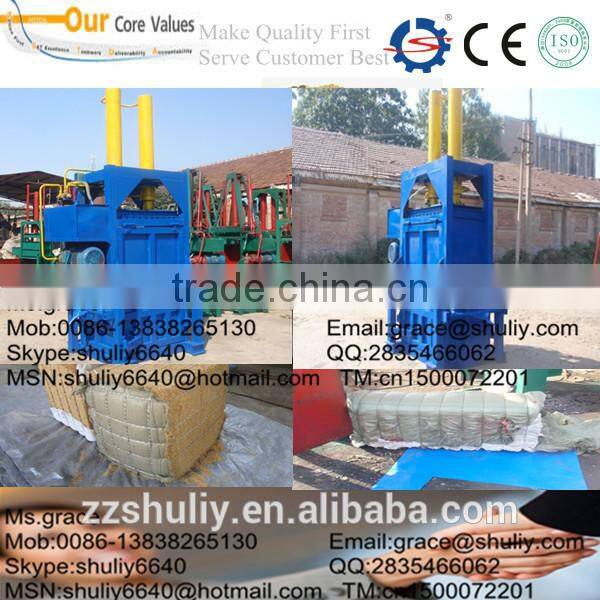 Factory direct sale Hydraulic cotton baler /waste paper baling press machine