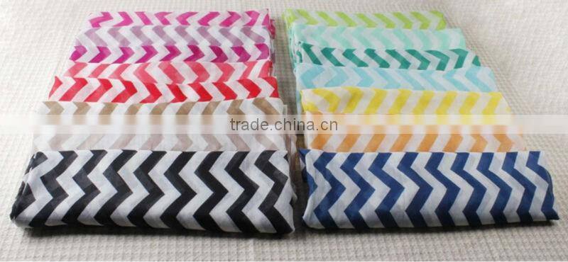 15 colors New Women Infinity Chevron Block Circle Double Loop Wrap Voile Scarf Wholesale