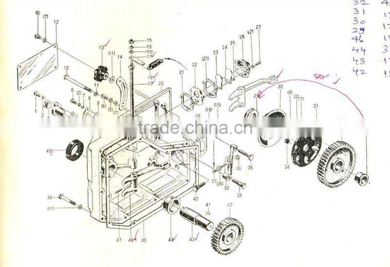 S195-01006 cylinder block of cylinder block assembly, diesel engine cylinder block for tractor