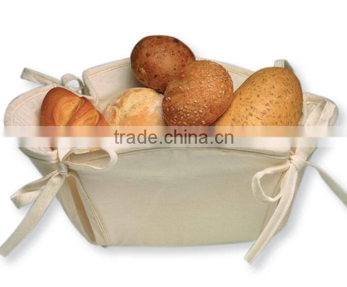 100% Cotton Fabric Type Canvas Bread Basket