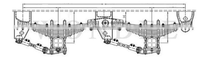 American Type 2 Axle Mechanical Suspension in China