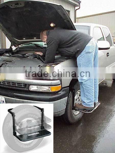 Wheel Step for Roofbox Car Roof Approach Roofbox Step Car Tyre Step Folding Adjustable Ladder Non Slip Platform ST-SMITS-003