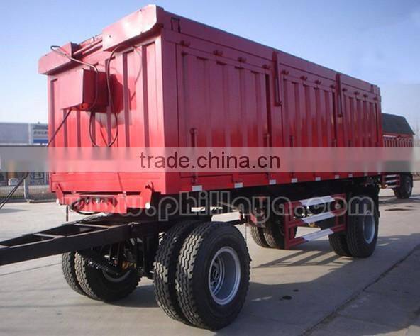 25ton 3axles Full Trailer Side Tipping Trailer
