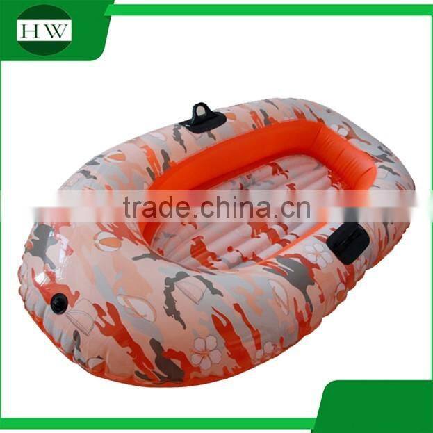eco-friendly children kids camouflage inflatable kayak canoe boat water toy tool