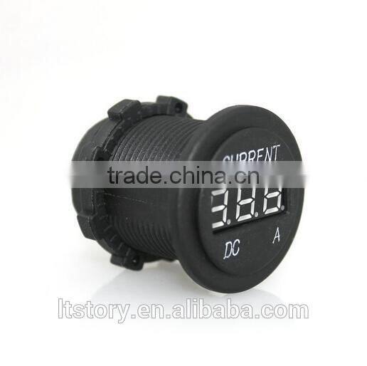 DC Waterproof Round Digital only current Ammeter socket