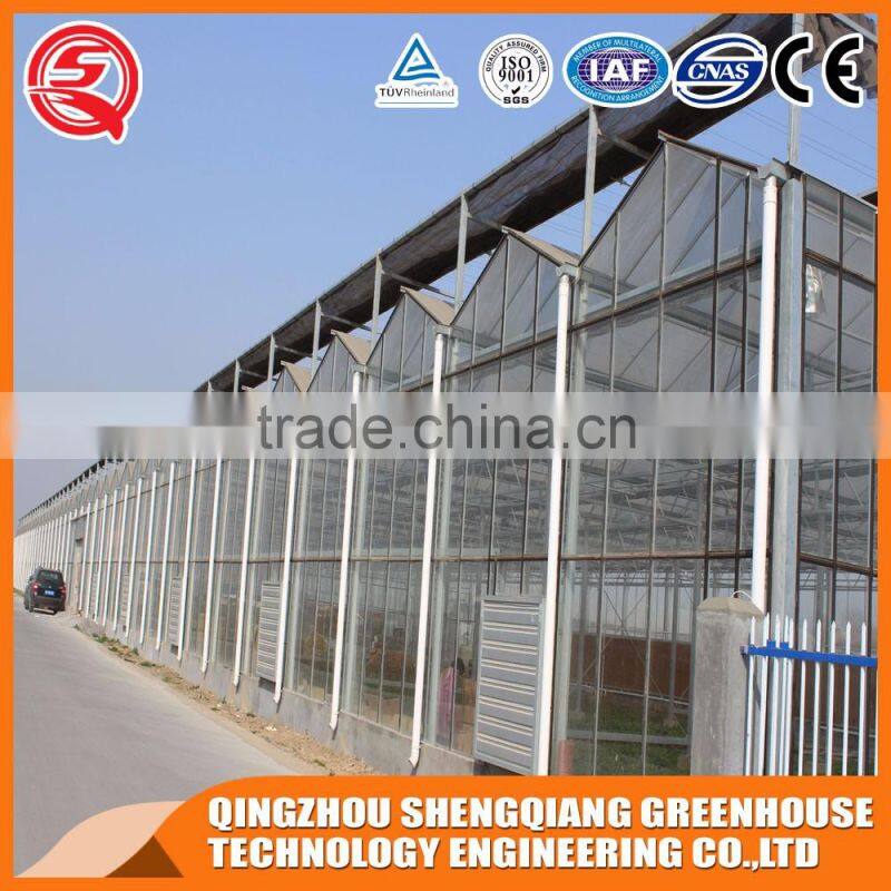 Simple and practical led light greenhouse glass greenhouse frames