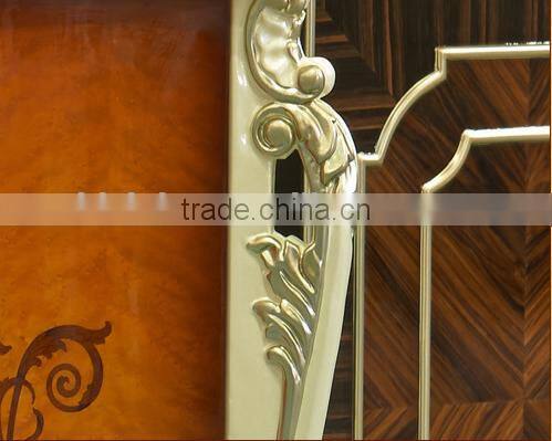 High End Wooden Kitchen Cabinet, Dining Room Furniture Side Cabinet, Parquet Pattern Kitchen Cupboard (BF01-ML024)