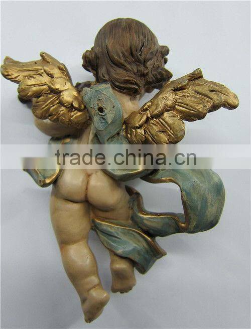 Polyresin old little angel statues