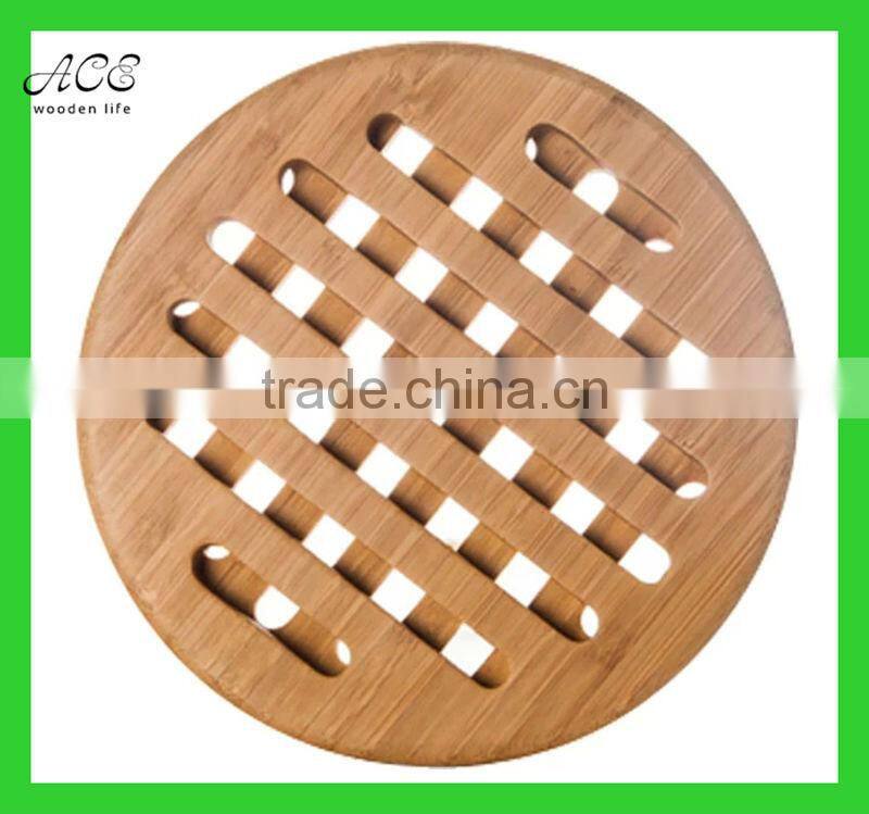 Bamboo trivet Bamboo hot pad Bamboo heat pad