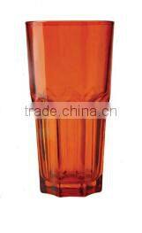 Wholesale drinking water glass with spray colors