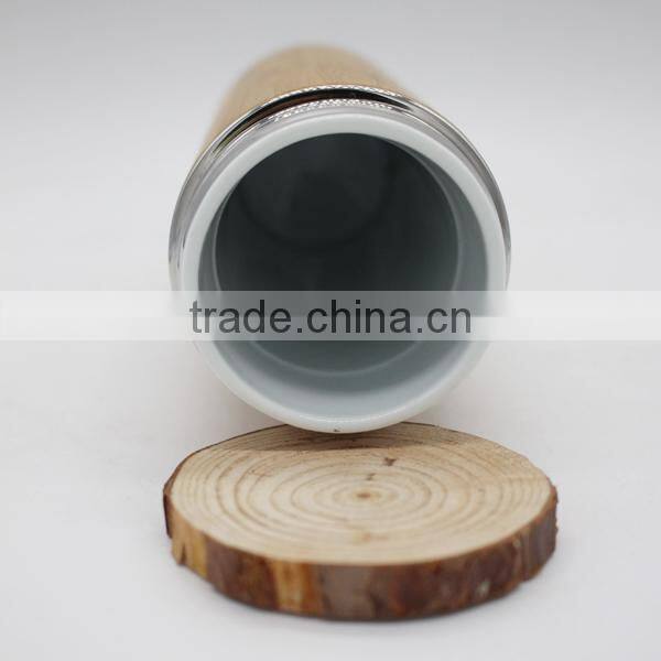 customized bamboo water bottle 360ml travel mug,environmentally friendly bamboo ceramic cup