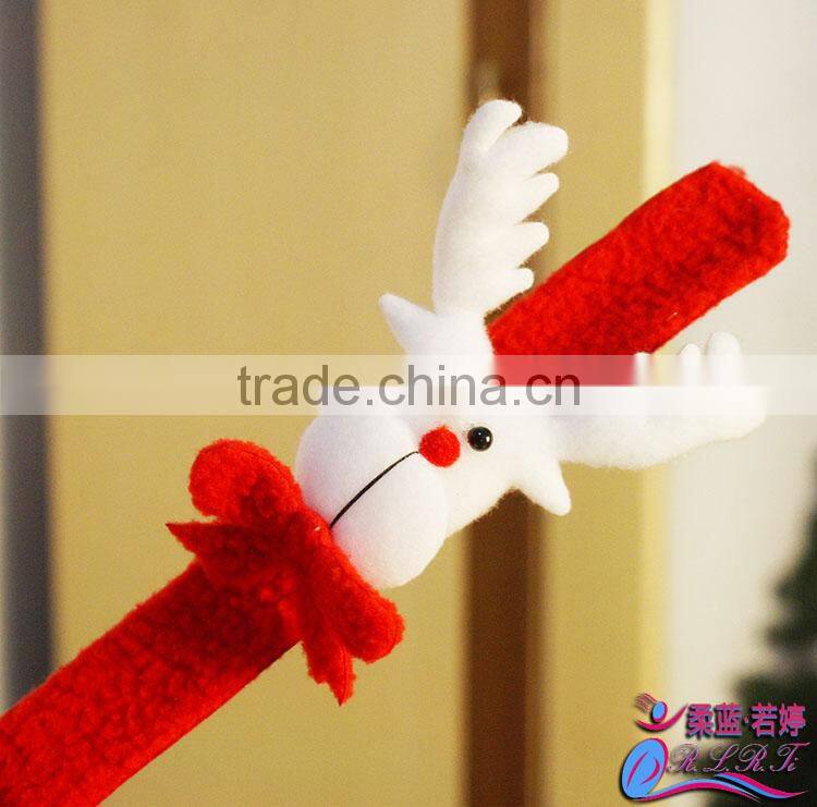 Novelty Christmas Wrist Decoration Toys Snowman Slap Bands Pat Circle for Kids & Adults Christmas Supplies Gift
