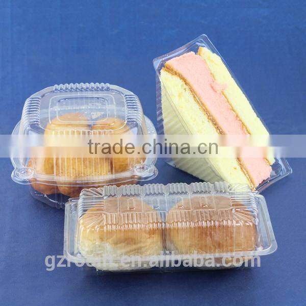 transparent eco-friendly disposable plastic food container