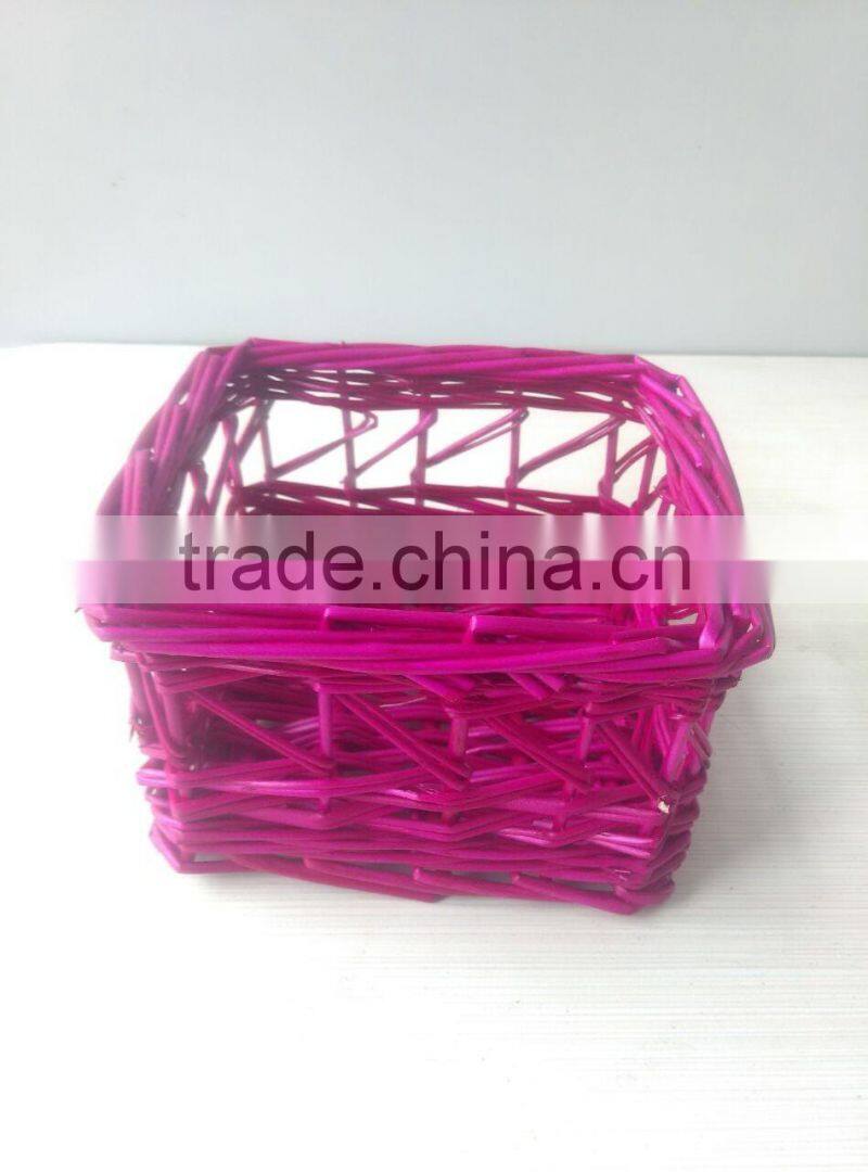 Willow Type and storage Basket Product Type Small Wicker basket for towel