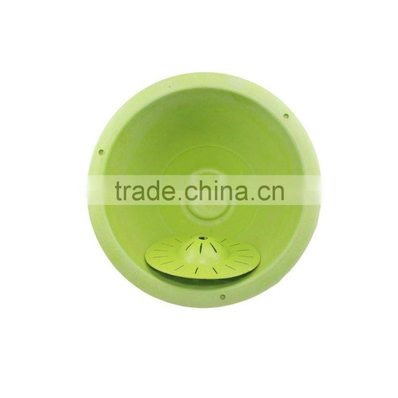 Ecological best quality hot selling bamboo fiber powder hanging flowerpot