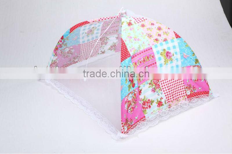 Fixed food cover with flowers