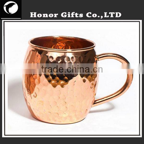 Professinal Munafacturer 100% Solid Pure Copper Moscow Mule Mug