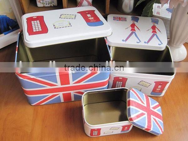 Custom Printed Popcorn Packaging Can Manufacturer Candy Cake Container Biscuit Canister Metal Box For Cookie Tin Can