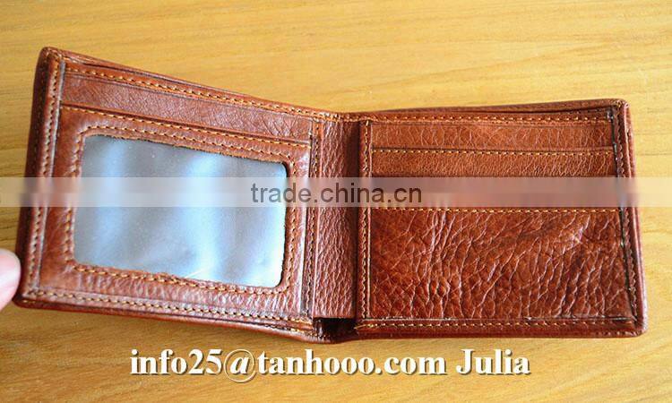 High quality genuine leather wallet/ travel wallet/men wallet