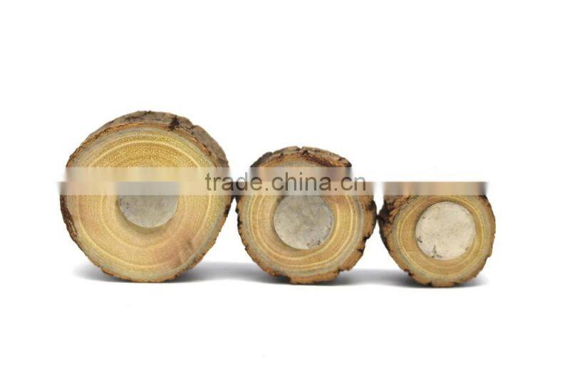 Natural Wooden Stump Fridge Magnet, Pine Wooden Fridge Magnet, Eco-friendly Wooden Fridge Magnet