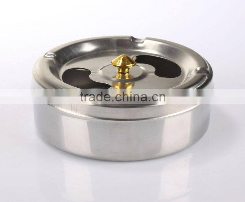 2016 new arrival cheap windproof stainless steel ashtray