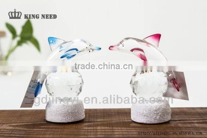 acrylic funky led light romantic dolphin birthday gift for girls