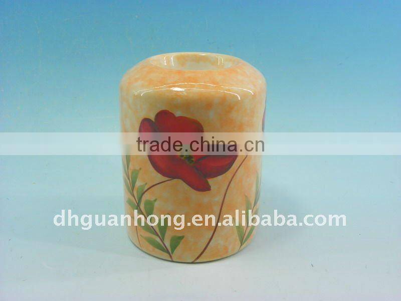 Round Ceramic Candle Holder