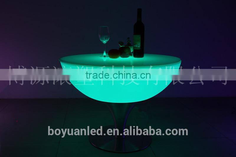 High quality PE plastic led table lamp led cube furniture led coffee table