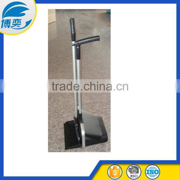 high quality plastic long handle dustpan with brush set