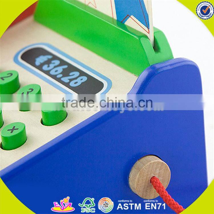 wholesale role play wooden cash register toy funny kids wooden cash register popular children wooden cash register W10A007