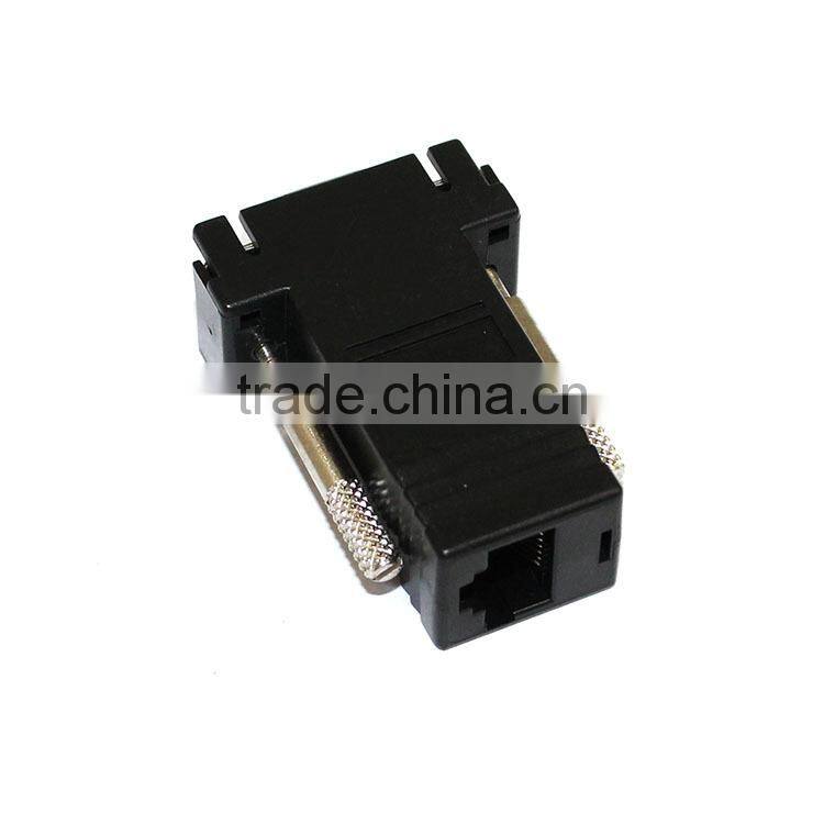 Lan rj45 to vga15p male adapter ,h0t062 rj45 to vga connector for sale