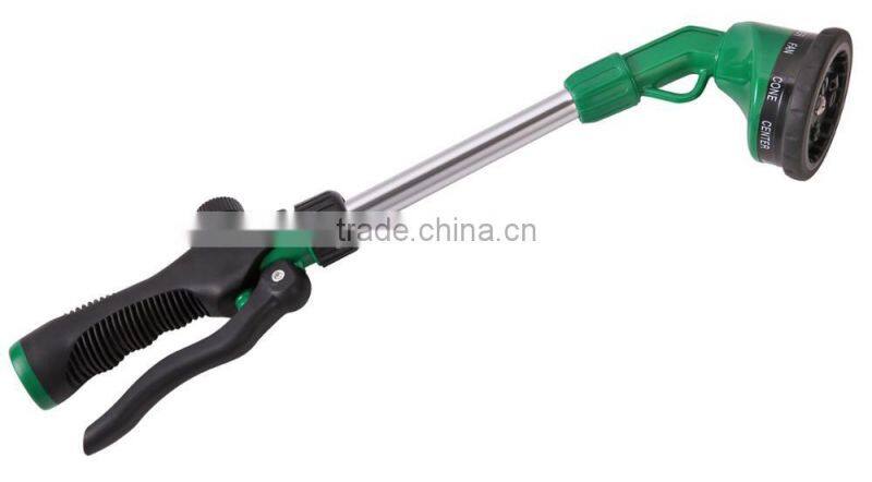 16" Aluminum tube garden water wand have 9 adjustable pattern