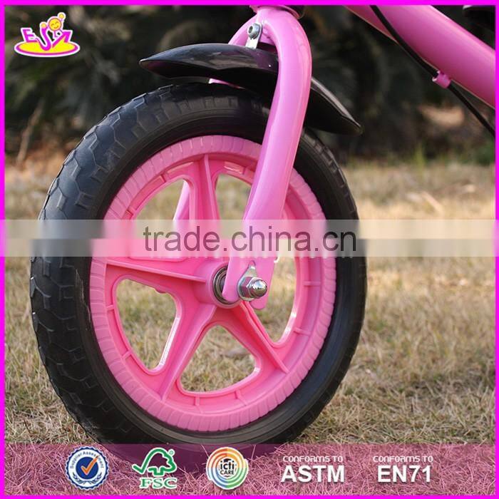 2017 New design metal girls pink balance bicycle for kids W16C168