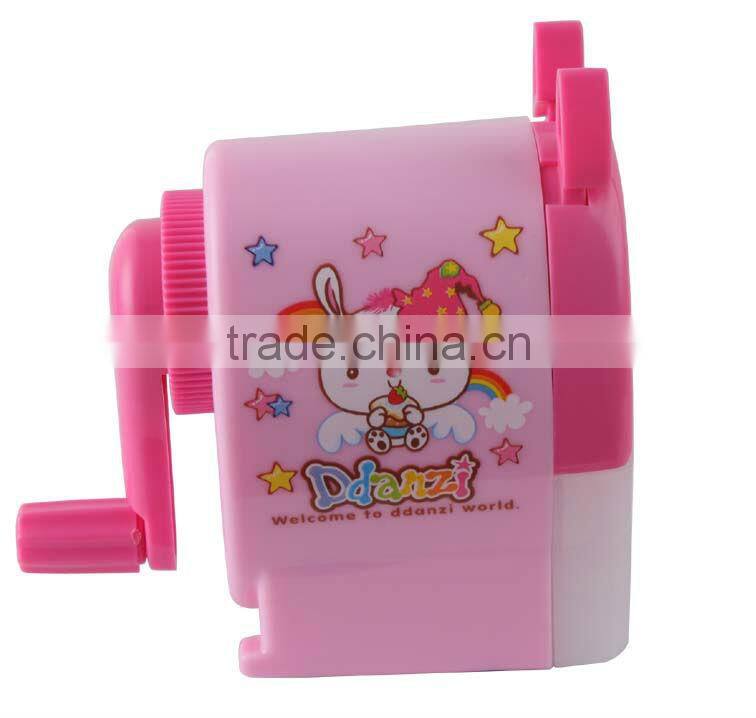 2016 new competitive price and good quality kids pencil sharpener with easy use for student