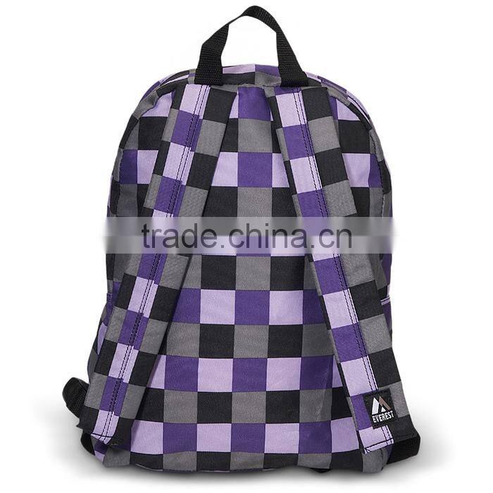 2016 zebra-stripe fabric wholesale colorful polyeste foldable bag back to school backpack