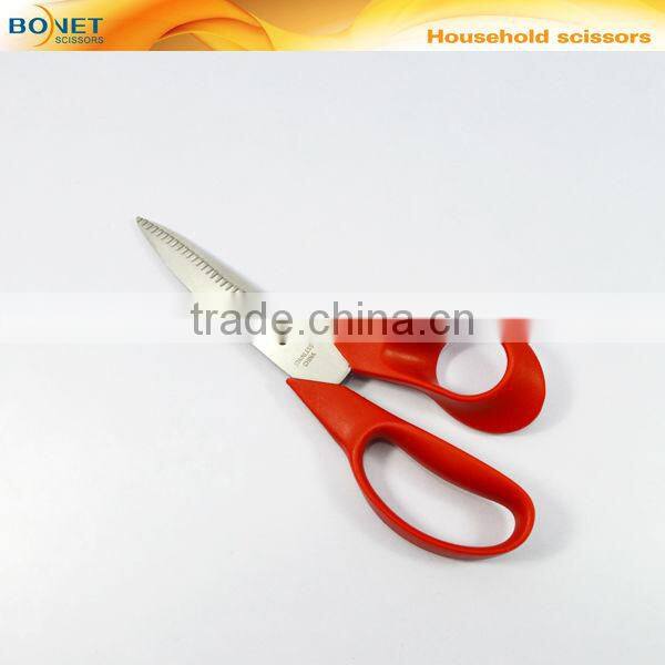 S39031BR2 7-1/4" 2.5mm Stainless Steel Home scissors with red handle