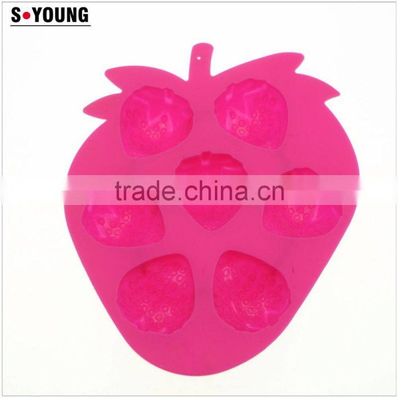 11098 Popular Baking Tools Silicone Strawberry Shape Cake Moulds