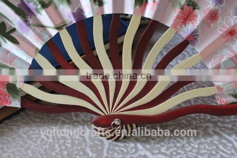 Specialy shape bamboo fabric fan