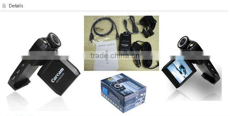2.0Inch 270 degree Rotating Screen Car DVR Black Box