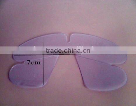 pvc/pet/ps clear support bend Plastic Collar butterfly