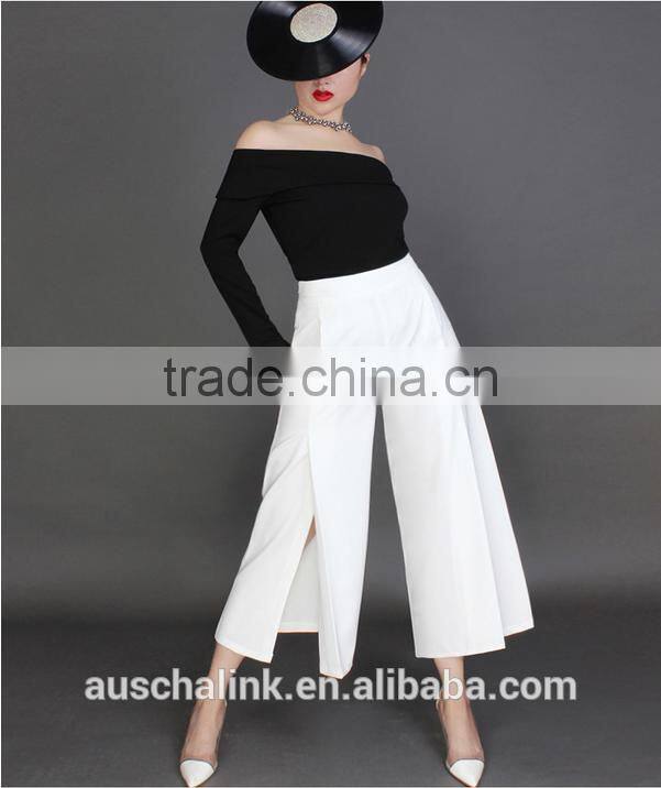 personalized high quality girls casual loose wide leg pants