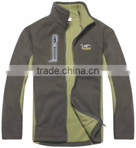 Factory OEM Men's Polar fleece jacket winter Warm jacket 100%polyester 350g Men coat