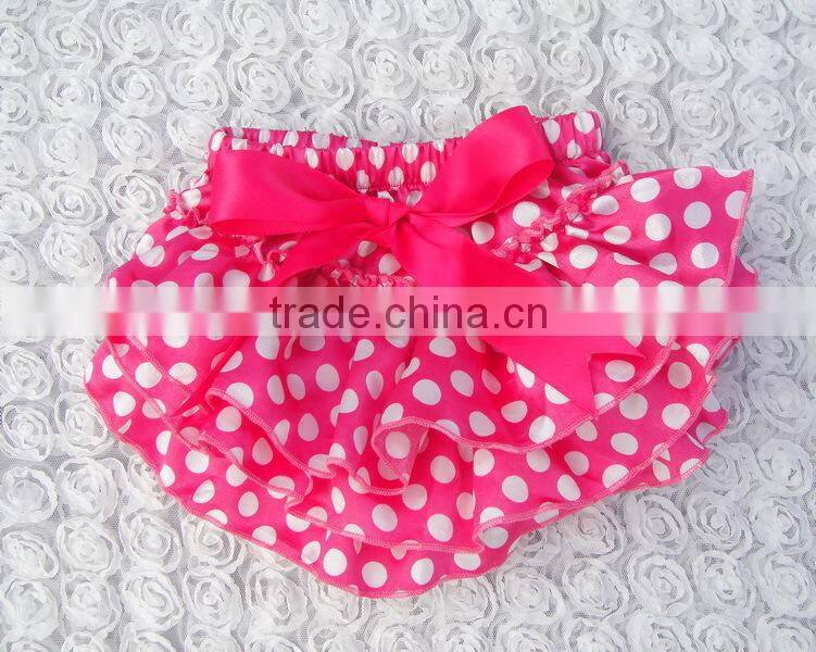 Newest organic satin cloth diaper,ruffle panties baby panties bloomer with bow