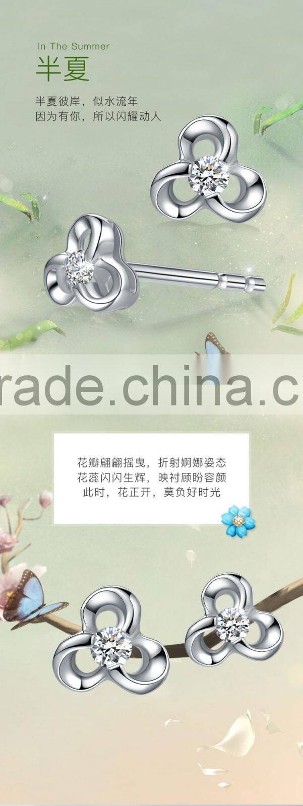 Luxury Fashion Designs New Model Earrings Diamond