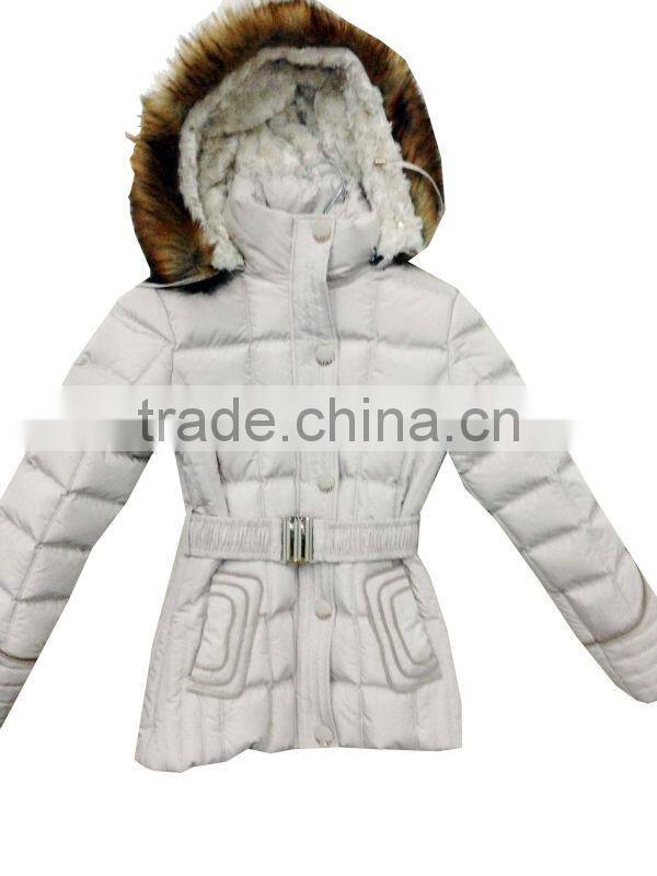 newest women coat with fur hood