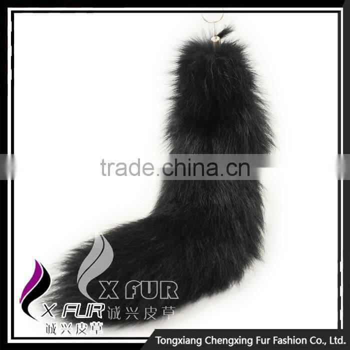 CX-R-23 Wholesale Europe Fashion Fox Tail Fur Keychain