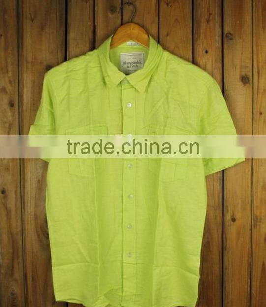 OEM turtleneck slim fit shirt for men ,linen mens shirts designer